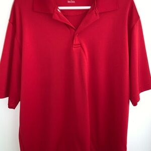 NWOT MENS TOMMY ARMOUR DRI LOGIC RED GOLF POLO SHIRT